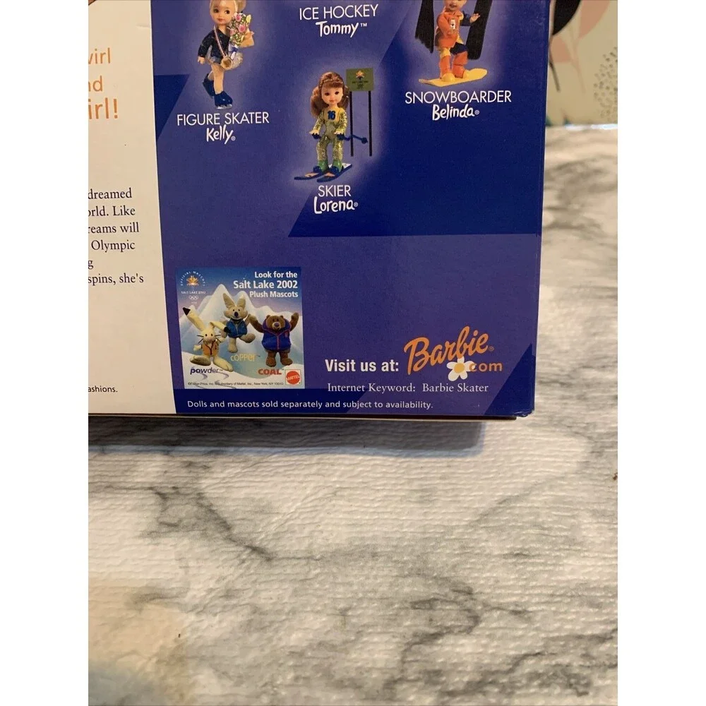 Vintage 2002 Star Skater Barbie #53375 Olympic Winter Games Salt Lake - NIB